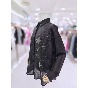 AK원주점 르니앤맥코이 별큐빅 카라 블라우스 MN06BL701