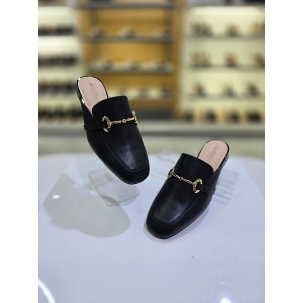 [시흥점] 여성 버클 쿠션 세미 정장 캐주얼 뮬 장식 2CM 블로퍼 AS1AG21012BLIV