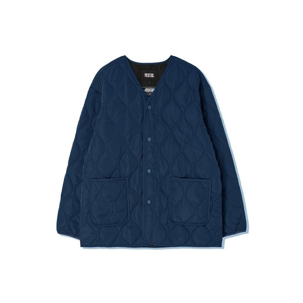 퀼팅 자켓 네이비