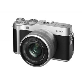 FUJIFILM 미러리스 일안 카메라 X-A7 렌즈 키트 실버 X-A7LK-S