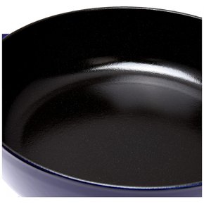 staub [ 28 cm ] IH Braiser 40511-476 스토우브 블레이저 소테판 그란 블루 큰 양손 주물 법랑