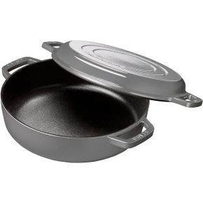 일본 스타우브 냄비0108 staub Sukiyaki Grill 40508280 Gray 10.2 inches 26 cm Both Hands Ena