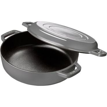  일본 스타우브 냄비0108 staub Sukiyaki Grill 40508280 Gray 10.2 inches 26 cm Both Hands Ena