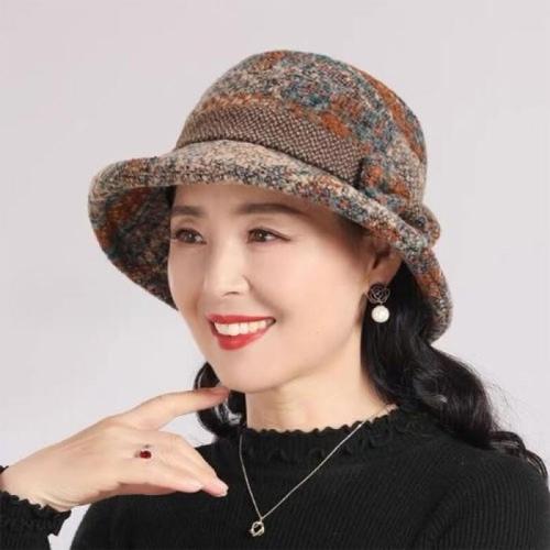 [깨비몰] 여성 중년모자 털모자 벙거지 버킷햇 모자(1)