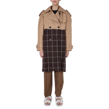 마르니 Trench Coat DOUBLE-BREASTED TRENCH BROWN CPMA0146QU_TP677CHM24