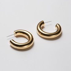 [수지, 최강희, 이하늬, 차예련, 크리스탈 착용] chubby volume hoop earring