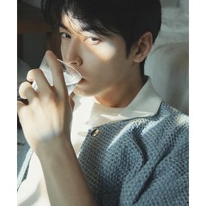 [25SS][차은우 PICK] LLM32506 라이트블루 컬러리브 체커보드 데님 하프 셔켓