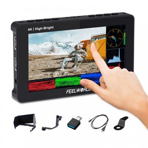 FEELWORLD F5 PROX 5.5 1600nit DSLR 3D LUT 4K HDMIType-C 1920x1080IPS HD(F970 인치 고휘도