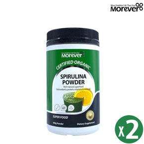 (2통) 모에버 스피루리나 파우더 500mg 뉴질랜드 단백질 보충식품