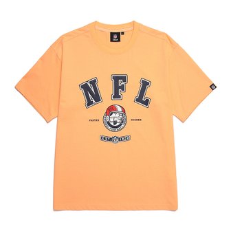 NFL [본사직영]엔에프엘 아치 헬멧 보이 숏 슬리브 티셔츠 LORANGE