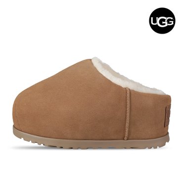 UGG 어그 (W) UGG 펌프드 슬라이드 여성 겨울 방한 슬리퍼 모카신 1158215-CHE