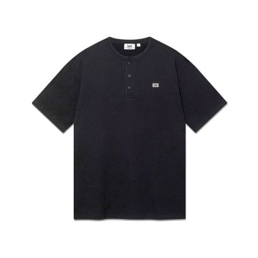 LEE 헨리넥 티셔츠 블랙 LE2502ST42BK