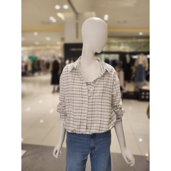 올리브데올리브 [여주점] 체크 크롭 셔츠 & 민소매 YW6SB708