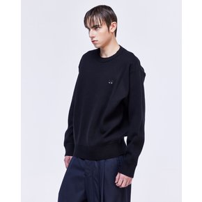 [파주점] 지제로 엠블럼 크루넥 니트 SH2KT800BK