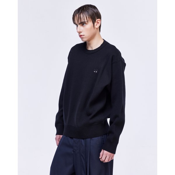 [파주점] 지제로 엠블럼 크루넥 니트 SH2KT800BK