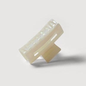 패턴 사각 헤어집게 대, 아이보리 J83N902035800