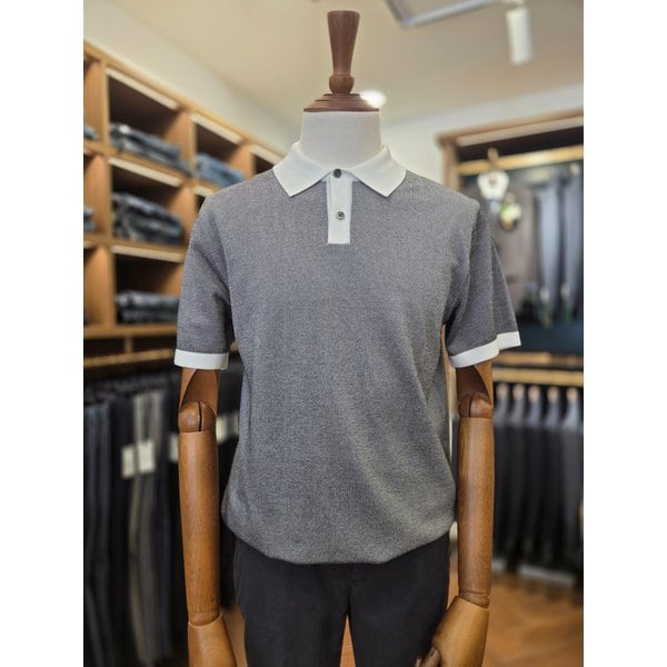 [여주점] 코오롱 브렌우드 남성 워셔블 모던 미니멀 폴로넥 스웨터 BRWAM26511GYX KHX
