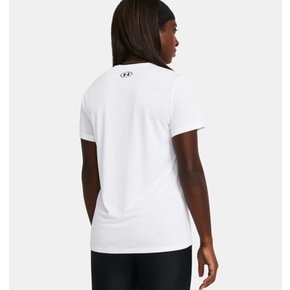 1384231화이트 여성 UA 테크 반팔티셔츠 운동 헬스 기능성 런닝 땀흡수 티셔츠