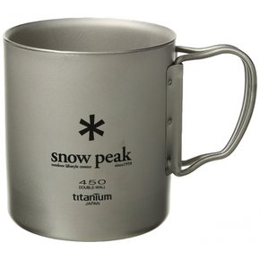 스노우 피크 (snow peak) 티타늄 더블 머그 450 [용량 450ml] MG-053R (일본직구)