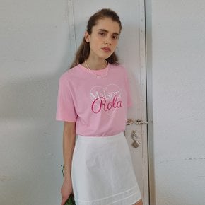 OUTLINE MAISON DE ROLA T-SHIRTS PINK