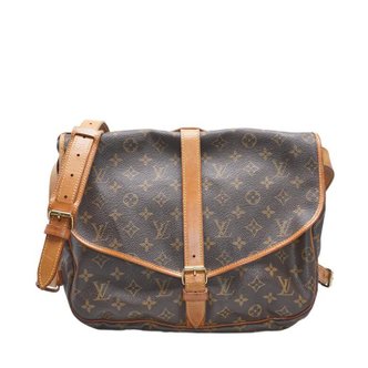 LOUIS VUITTON [중고명품] 루이비통 브라운 PVC 모노그램 소뮬 30 여성 크로스백