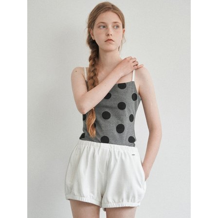 얀13 POLKA DOT SLEEVELESS_GRAY