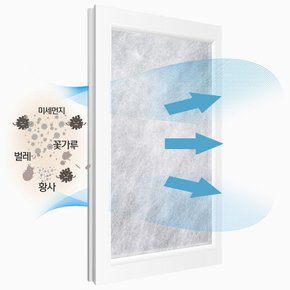 잘라쓰는 방충망 정전기필터_고급대형 미세먼지 황사 벌레차단