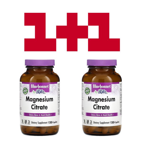 1+1 [무배]블루보넷 마그네슘 시트레이트 400mg 120정