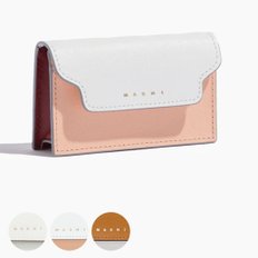 사피아노 카드 케이스 PFMOT05U21 PFMOT05U07 LV520 Marni Saffiano Business Card Case