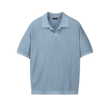알레그리 《Summer Knit Pleats》카라넥 니트 (ARSW5B406B1)