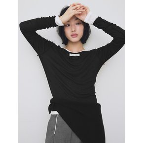 [1st REORDER] LONG SLEEVE T-SHIRT [BLACK]