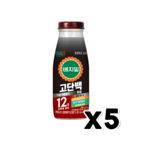 베지밀 고단백두유 검은콩 병음료 190ml x 5개