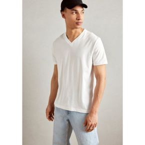 4335510 Esprit V-NECK REGULAR FIT - Basic T-shirt white