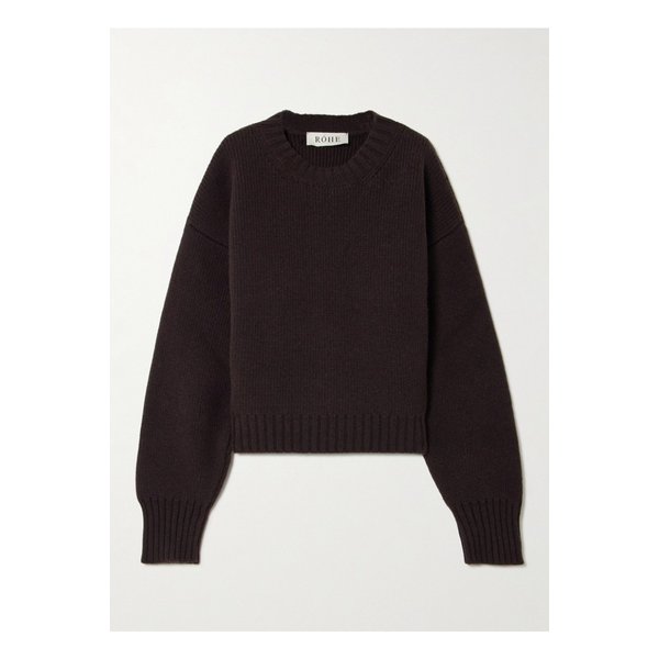 로헤 골지 울 스웨터 브라운 1647597344356876