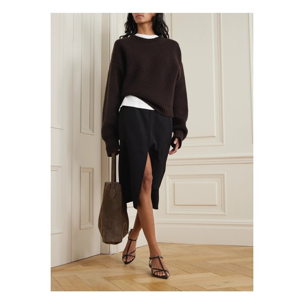 로헤 골지 울 스웨터 브라운 1647597344356876