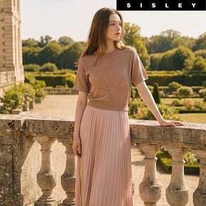 [아쇼라]26SS 시슬리 하이엔드 시어 샤이닝 니트