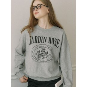 Jardin Rose Sweatshirt - Melange Grey