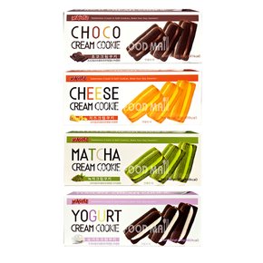 매그리 크림쿠키 90g 4종택1 [녹차, 치즈, 요거트, 초코]
