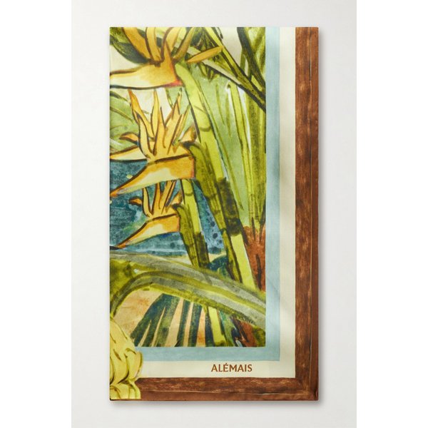 알레마이스 투칸 탱고 프린트 실크 트윌 스카프 46376663163083562