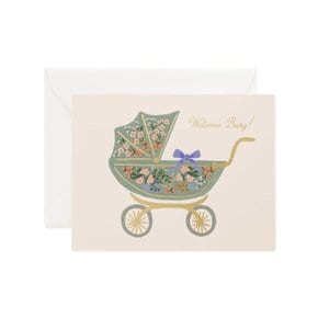 Floral Pram Card 베이비 카드