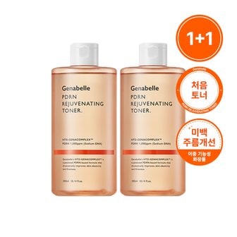 제나벨 [1+1] PDRN 리쥬비네이팅 속건조 화잘먹 꿀광 토너 300ml