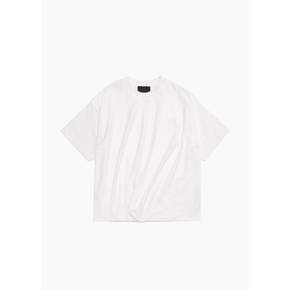시몬로샤 26SS Draped Bubble Hem T-Shirt (2 Colors)