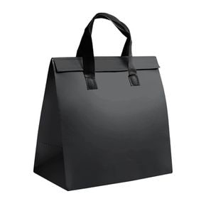 여름캠핑 부직포 냉온 쇼핑백가방 블랙 소 24x24x15cm