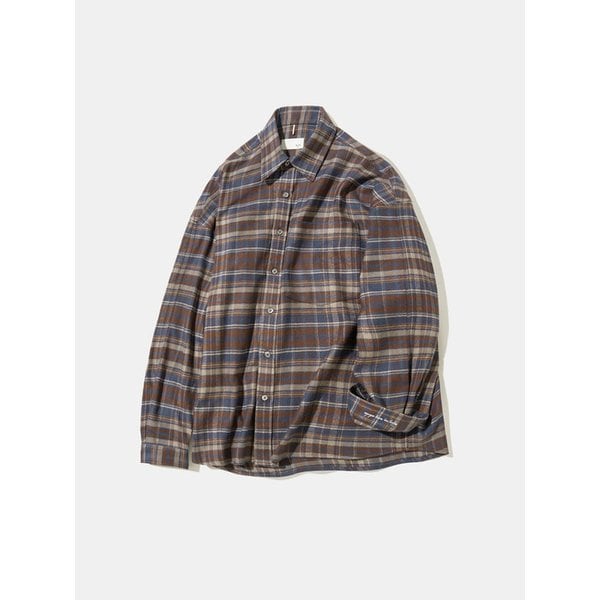 Autumn Shadow Navy Check Shirt S183