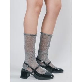 [선물포장]shiny knee socks 4colors