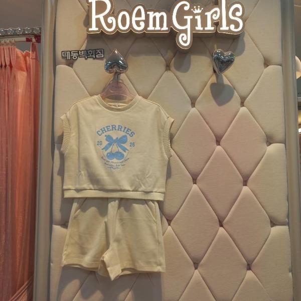 확대된 대표 로엠걸즈 DP01 캡소매 나시반바지  셋업 RGSM263Y1(1)