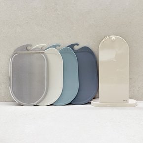 셀렉트 도마 4P세트 TPU 향균 실리콘 304 스텐 칼집안나는 도마 주방 양면 손잡이