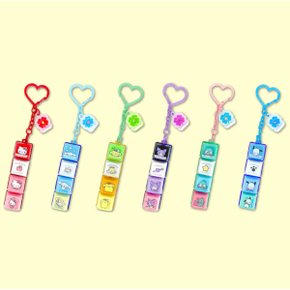 키캡 신상 릴렉스 4구 클릭커 키링 딸깍 LED 포차코 한교동 시나모롤 쿠로미 랜덤 12개 1박스 정품