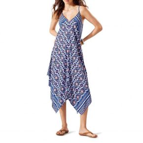 4102473 Tommy Bahama Ikat Print Handkerchief Cover-Up Dress