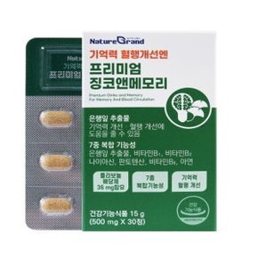 - 프리미엄 징코앤메모리 500mg x 30정